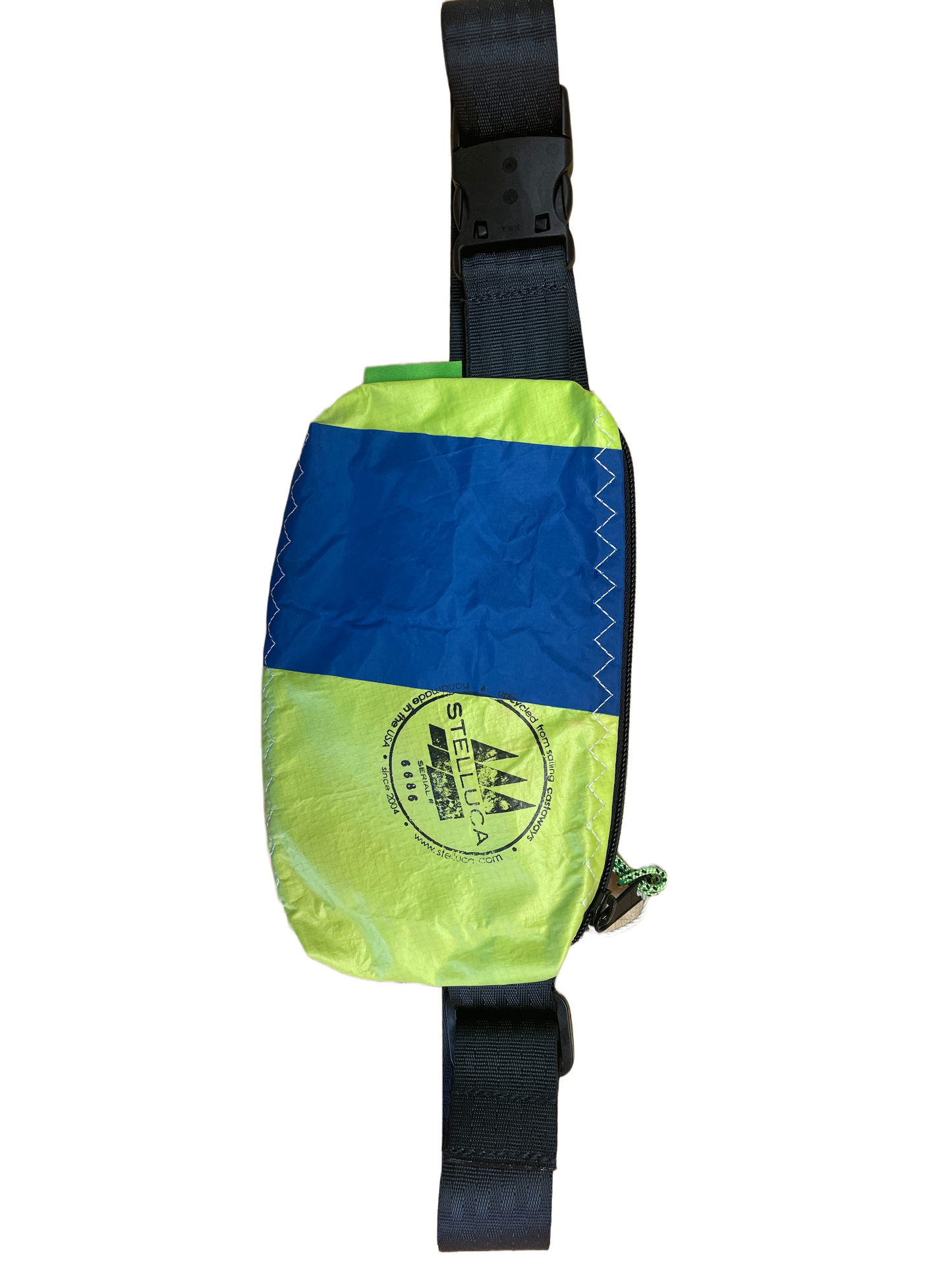 Blue & Lime Green Belt Bag
