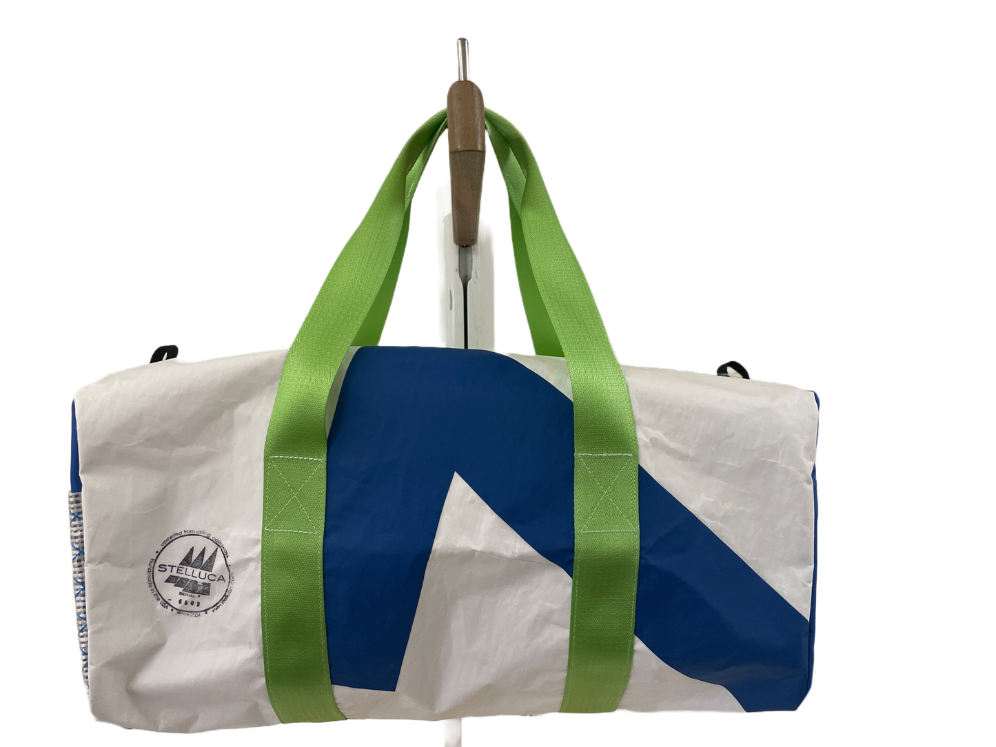 Blue & Bright Green Medium Duffle