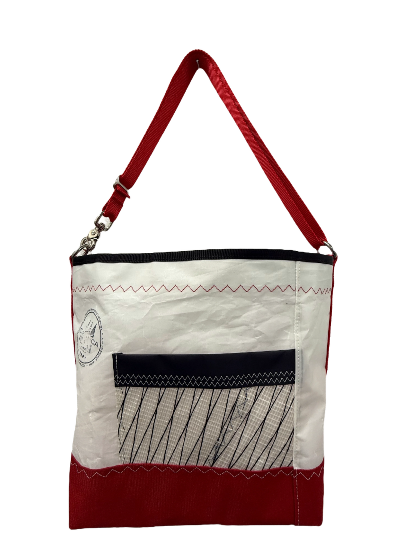 Black & Red Crossbody Large