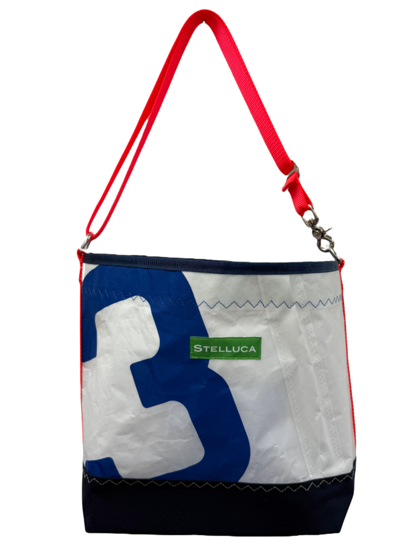 Blue & Bright Orange Crossbody Large