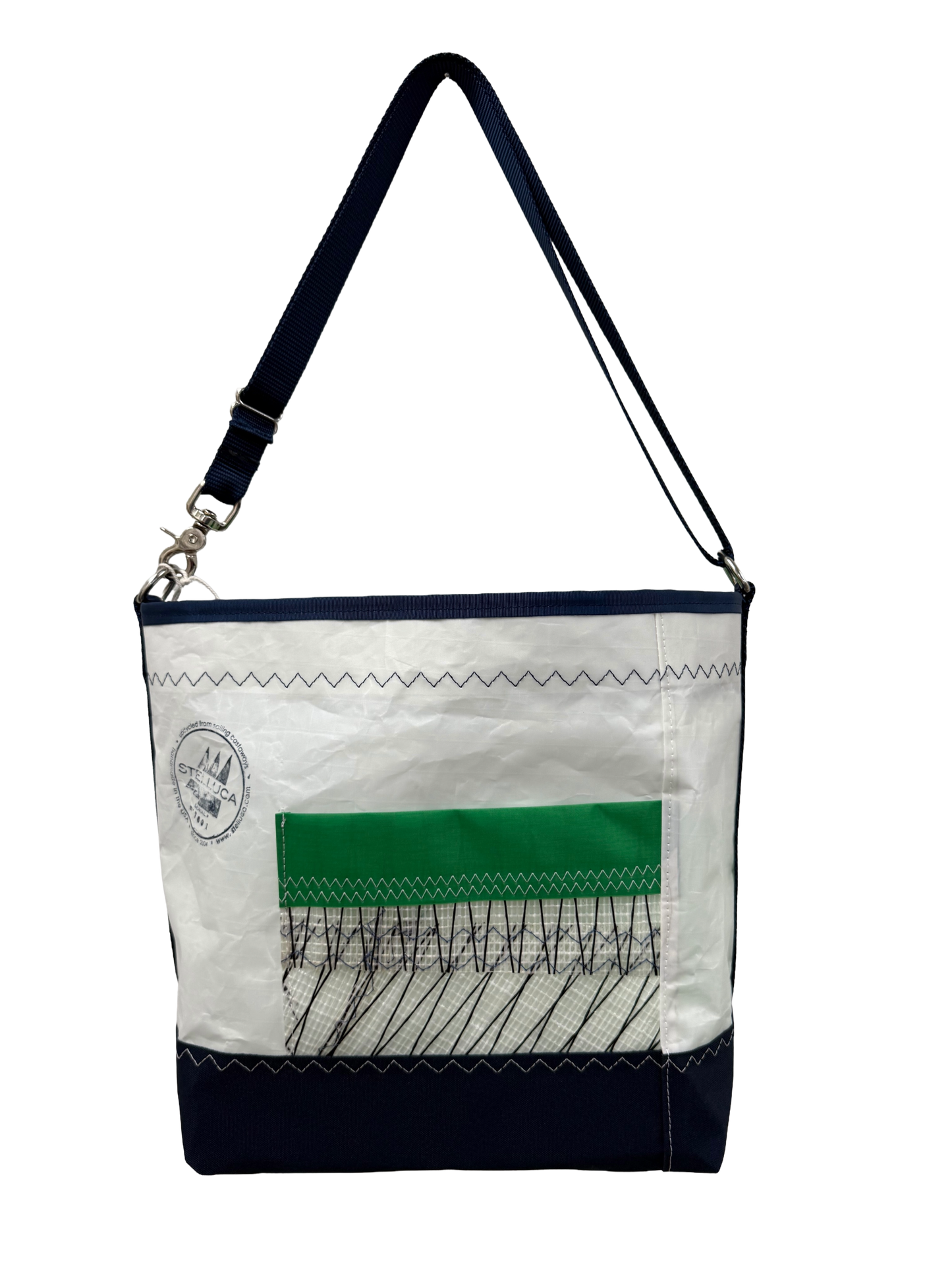 Green & Navy Crossbody Large #7