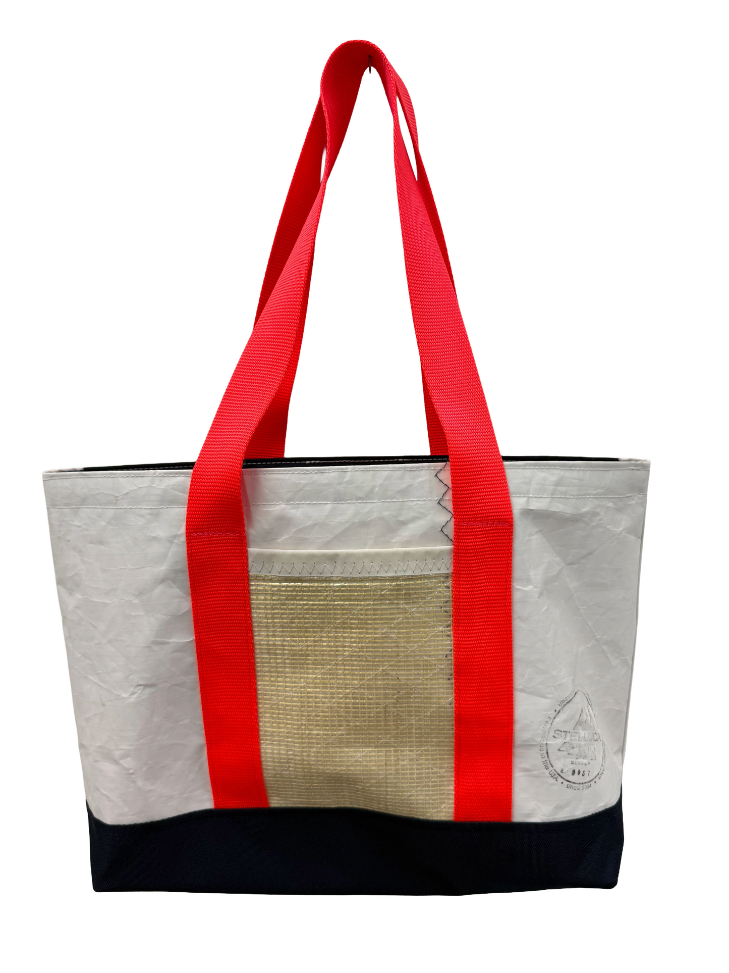 Bright Orange & Navy City Tote