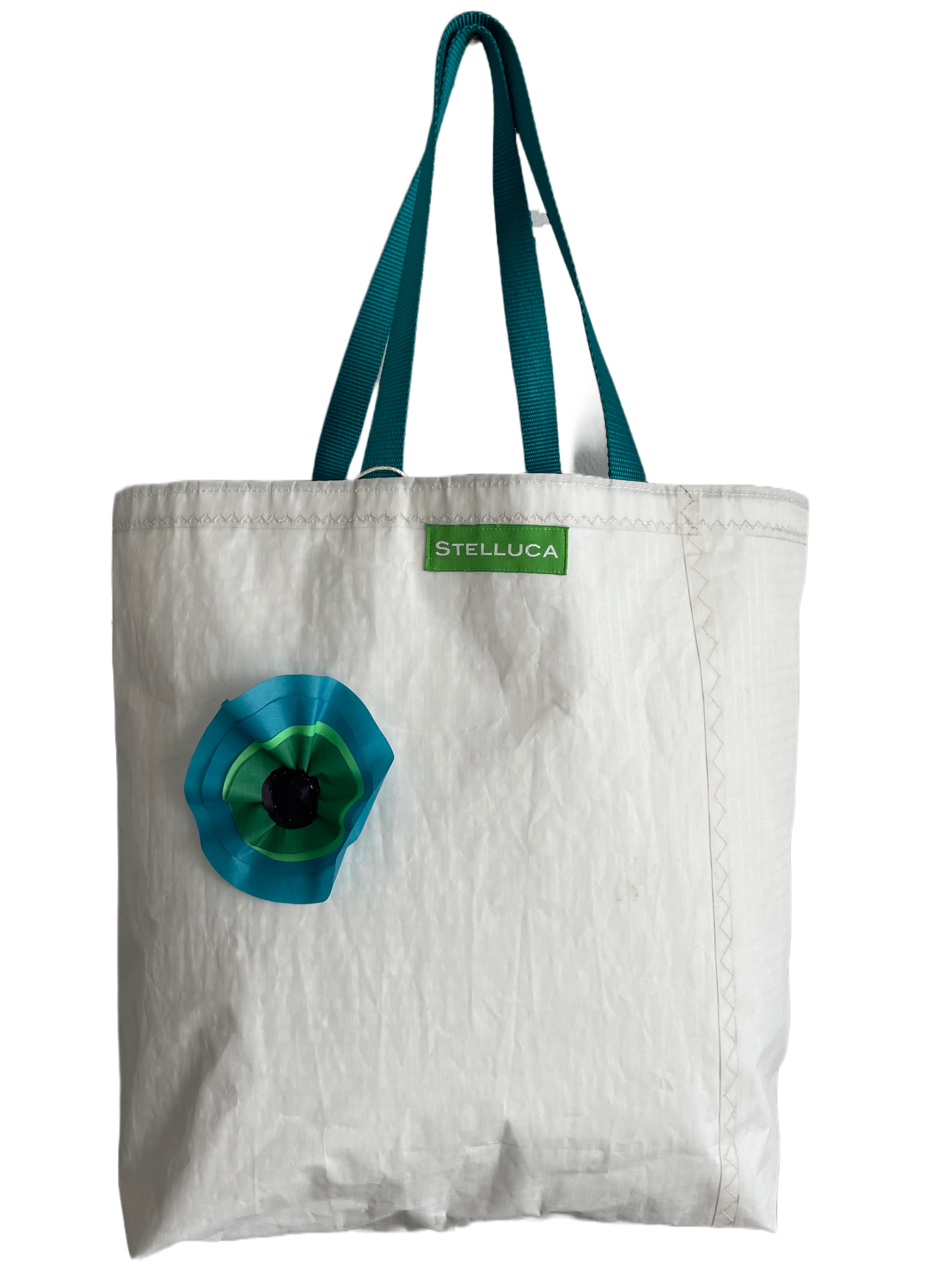 Teal Flower Tote