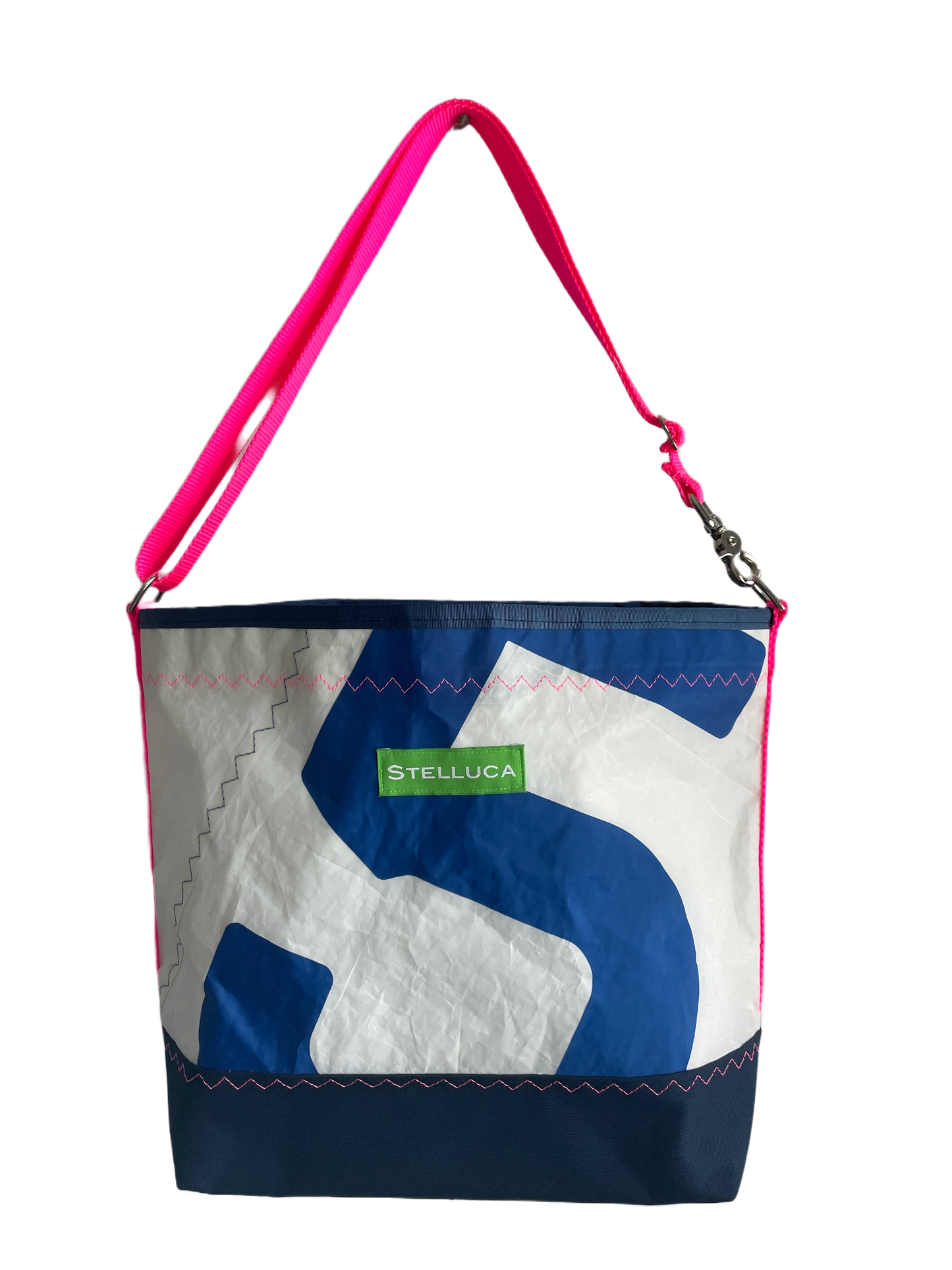 Blue & Hot Pink Crossbody Large