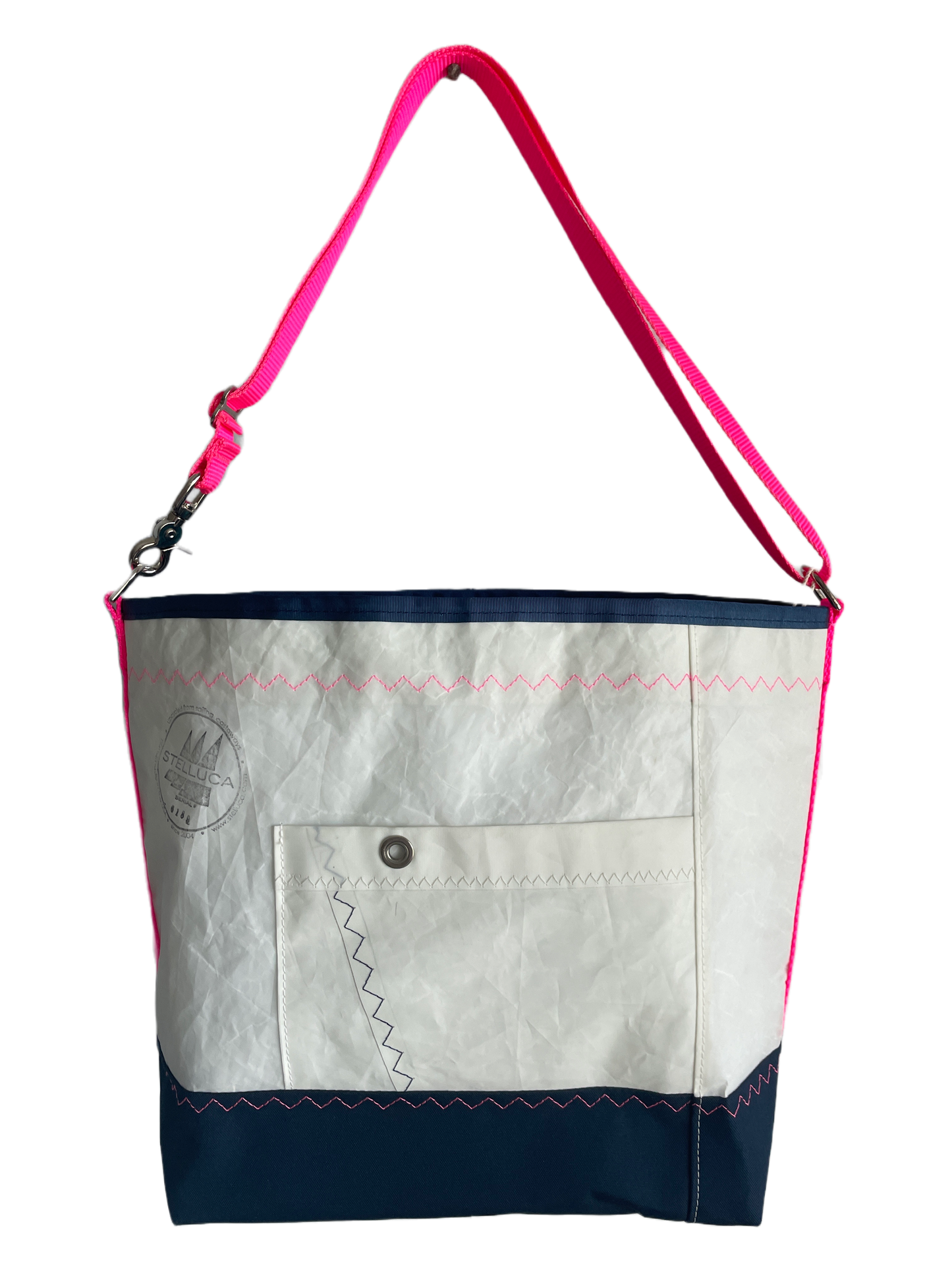 Blue & Hot Pink Crossbody Large