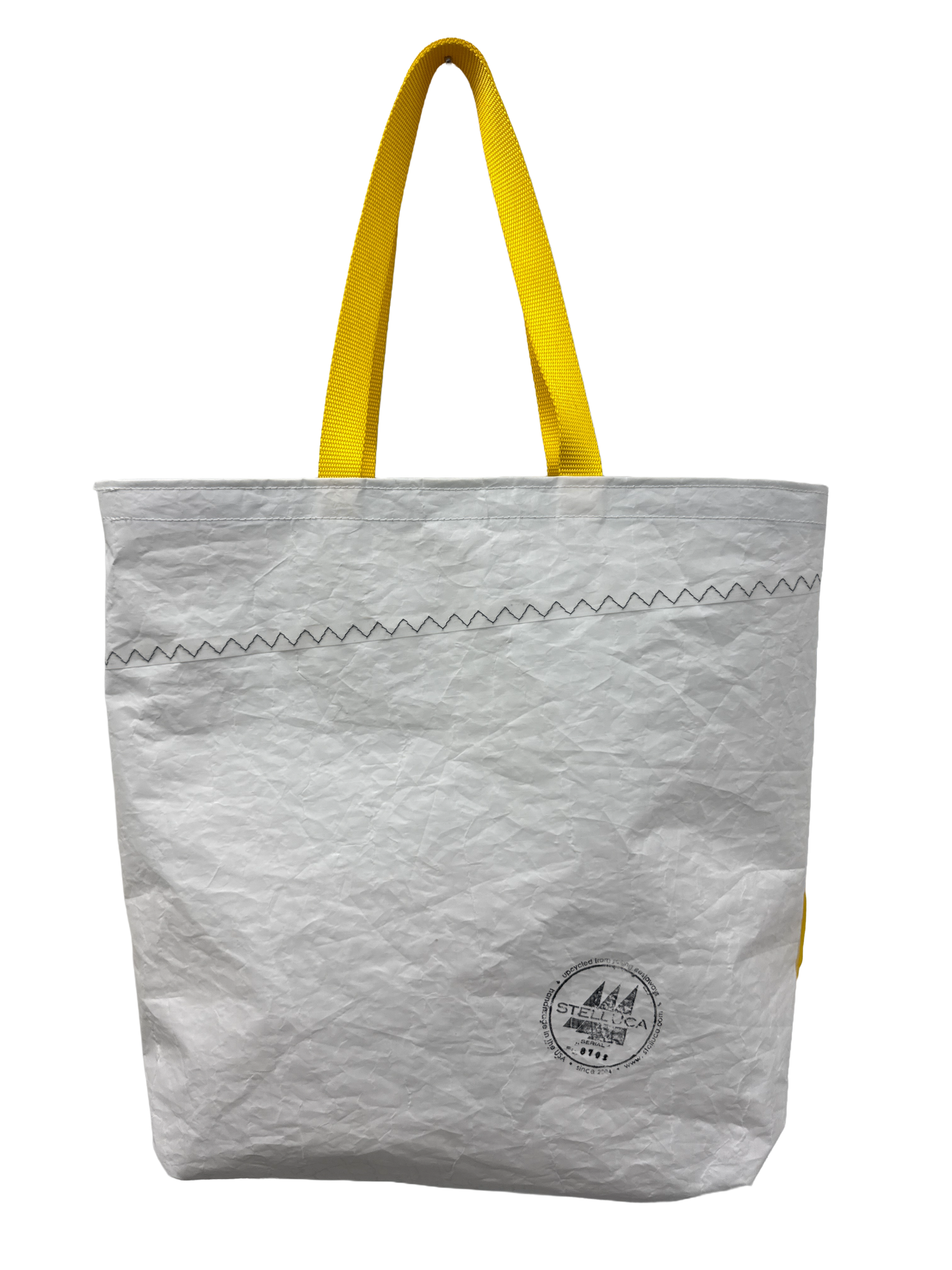 Blue & Yellow Stripe Grocery Tote