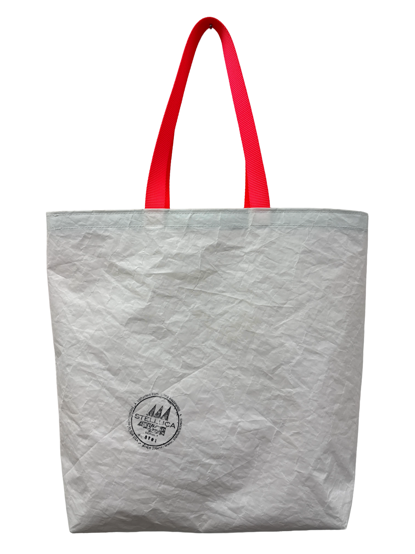 Hot Pink & Orange Stripe Grocery Tote