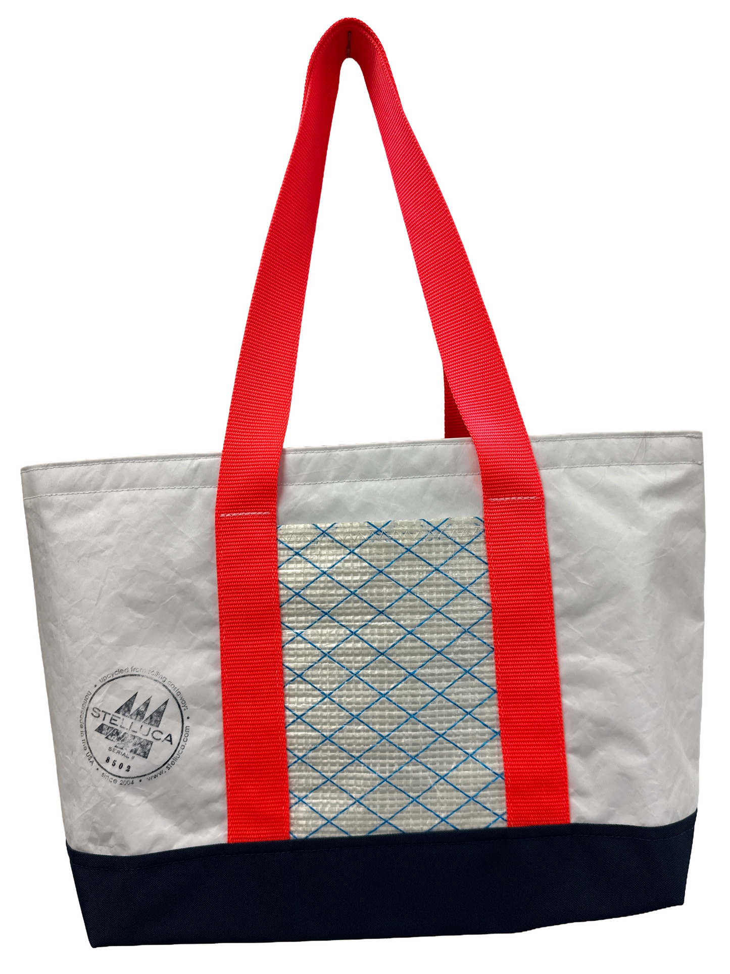 Blue Striped City Tote