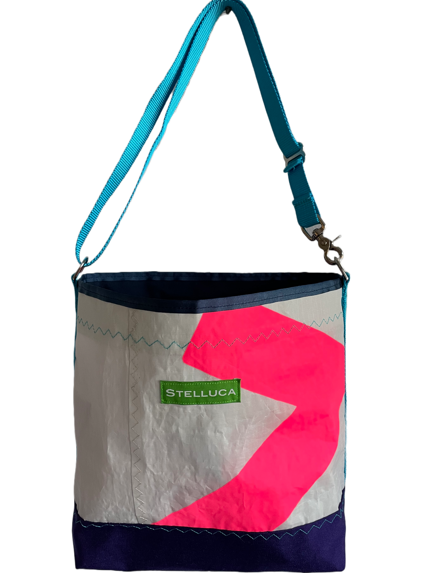 Hot Pink & Teal Crossbody Large