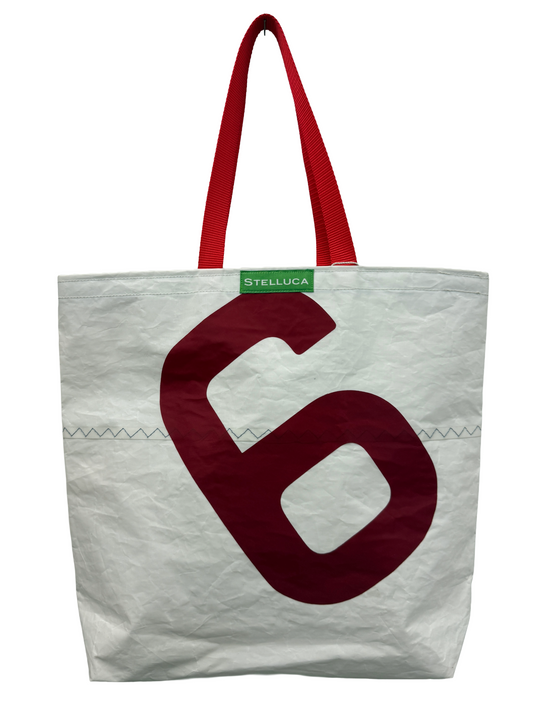 Red Grocery Tote #6