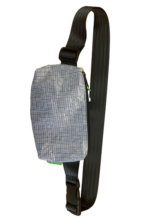Blue & Lime Green Belt Bag