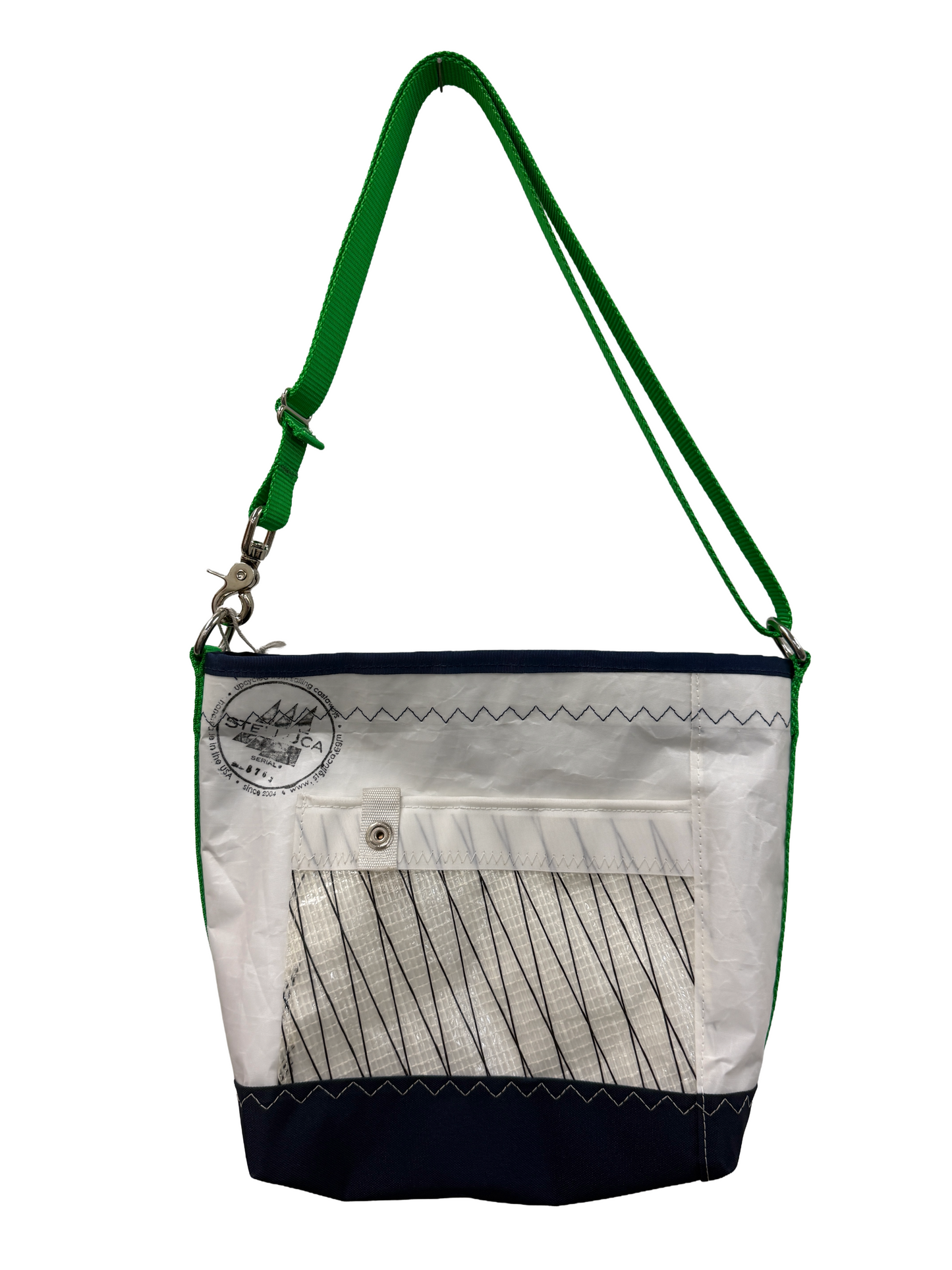 Pink Striped Crossbody Medium