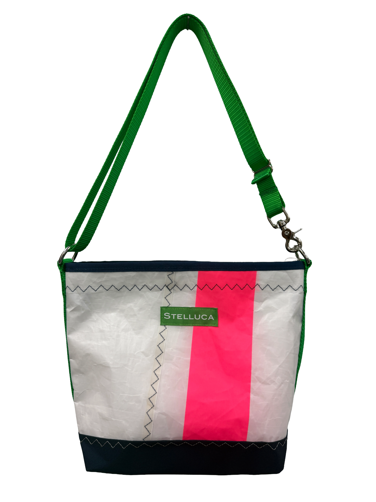 Pink Striped Crossbody Medium