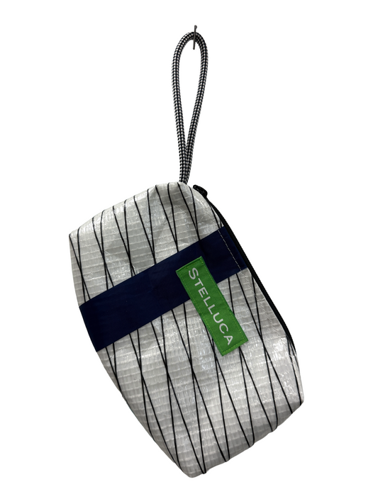 Blue Striped Clutch