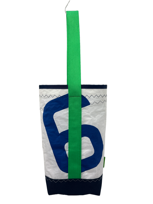 Bright Green/Blue Wine Tote #6