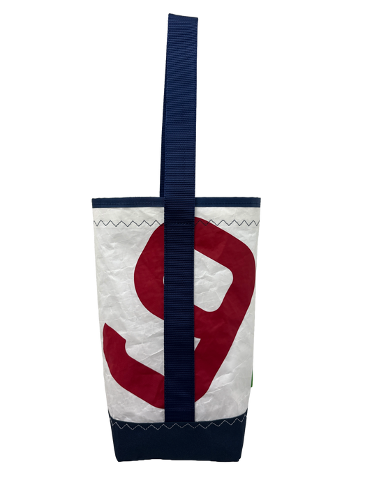 Navy/Red Wine Tote #9