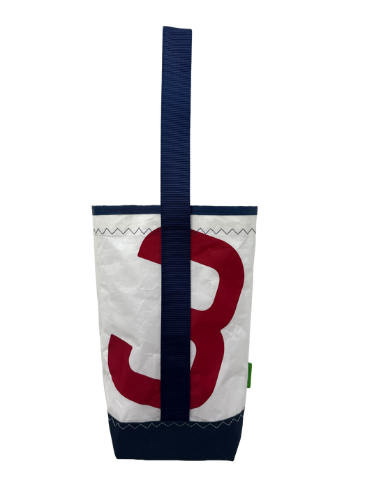 Navy/Red Wine Tote #3