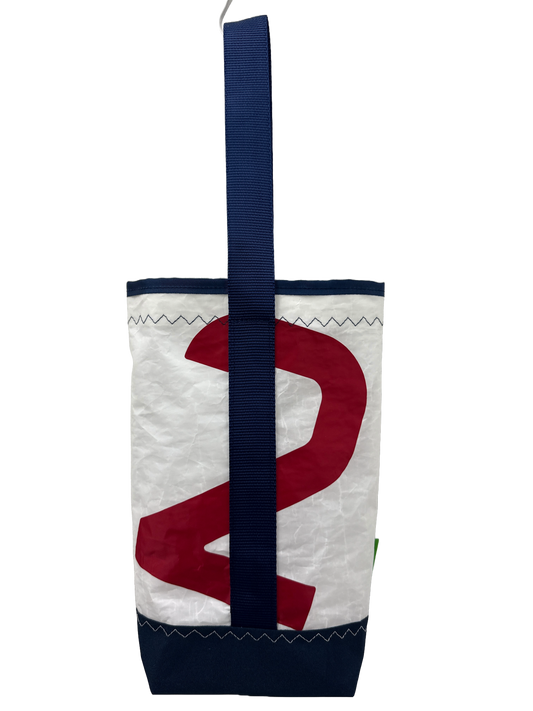 Navy/Red Wine Tote #2
