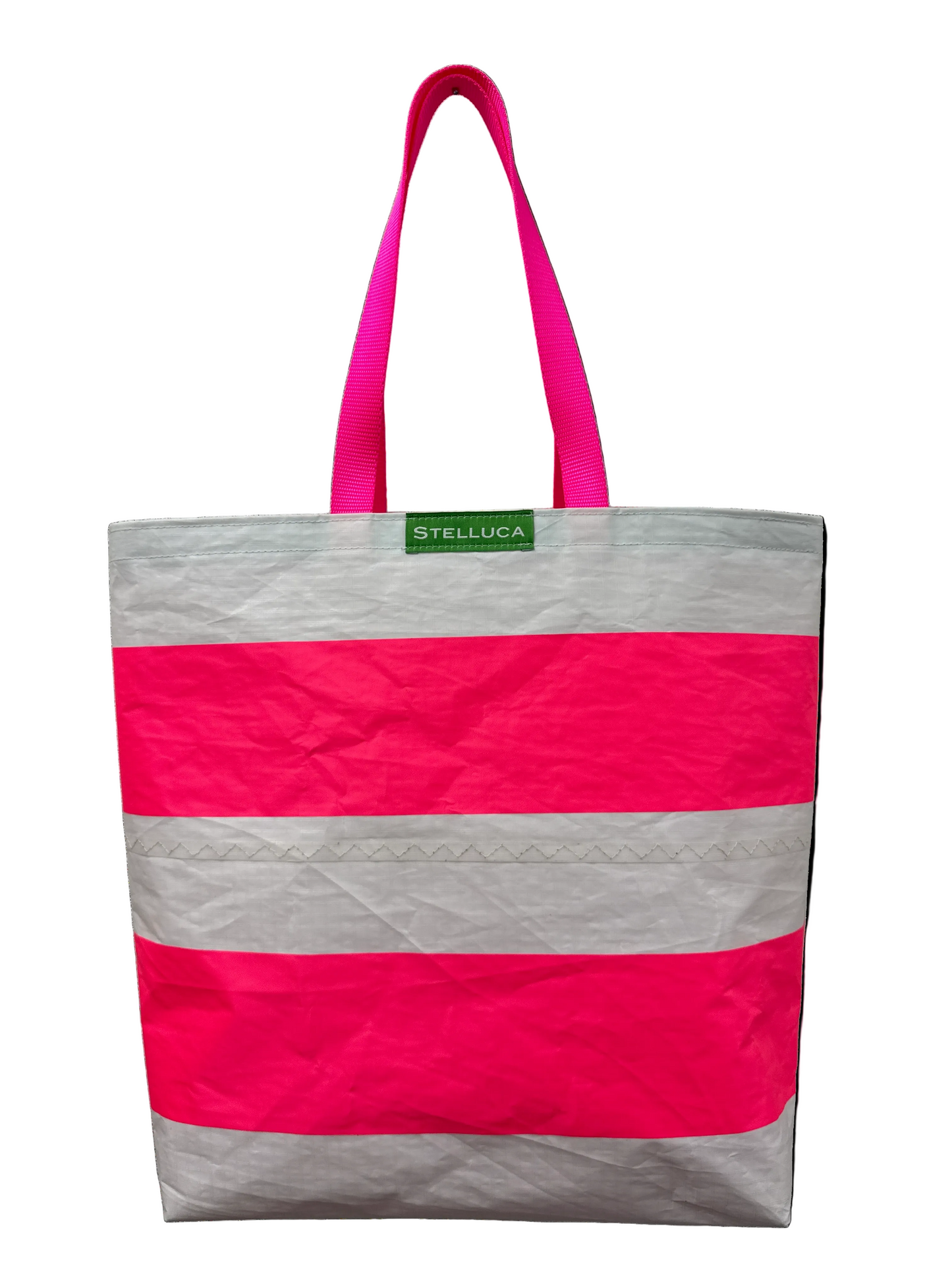 Hot Pink Stripe Grocery Tote