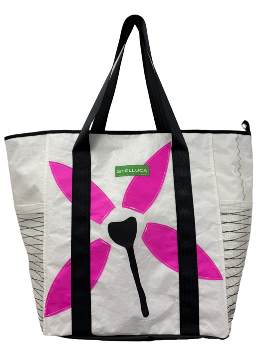 Magenta Flower Beach Tote