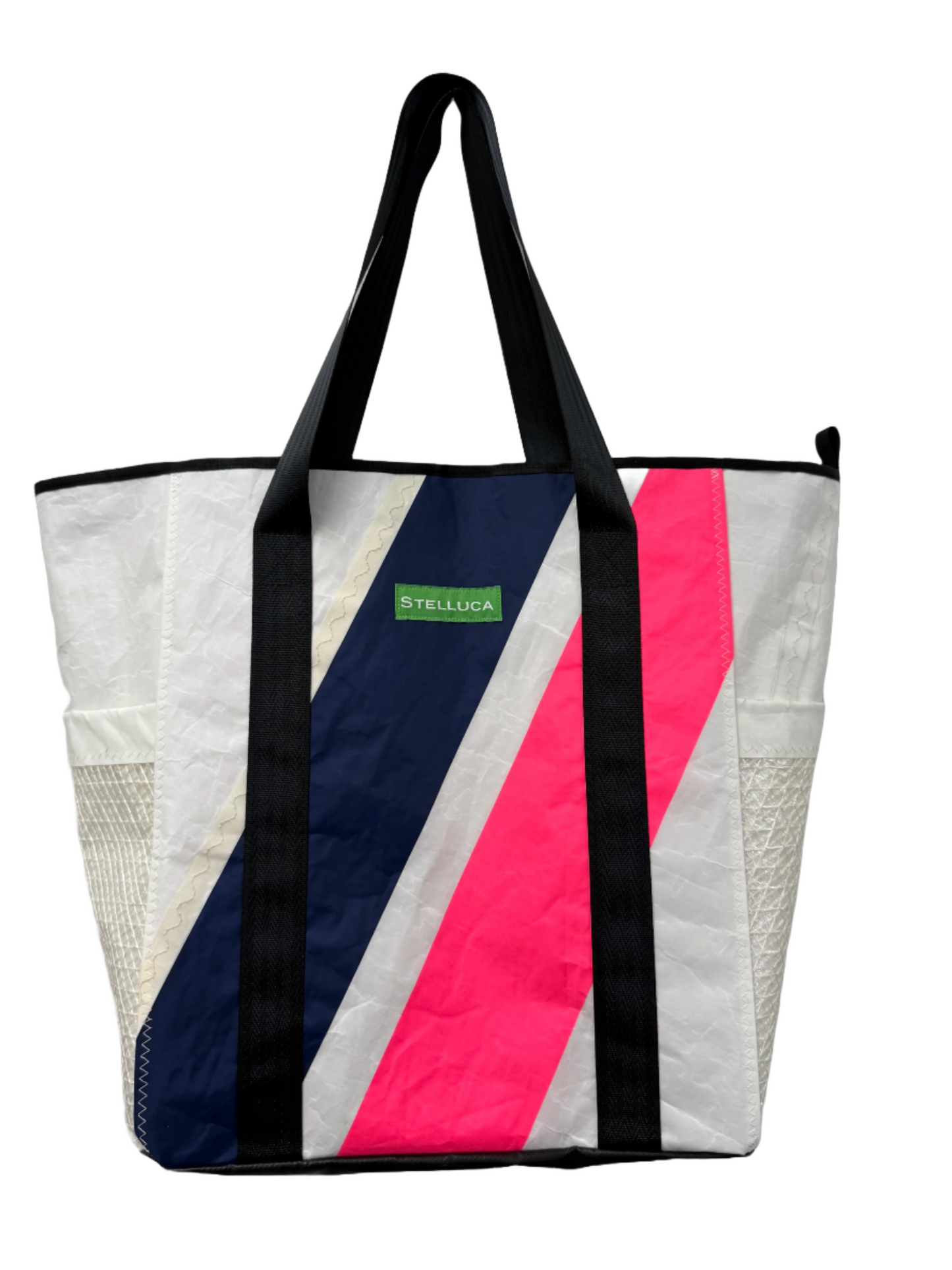Navy & Pink Beach Tote