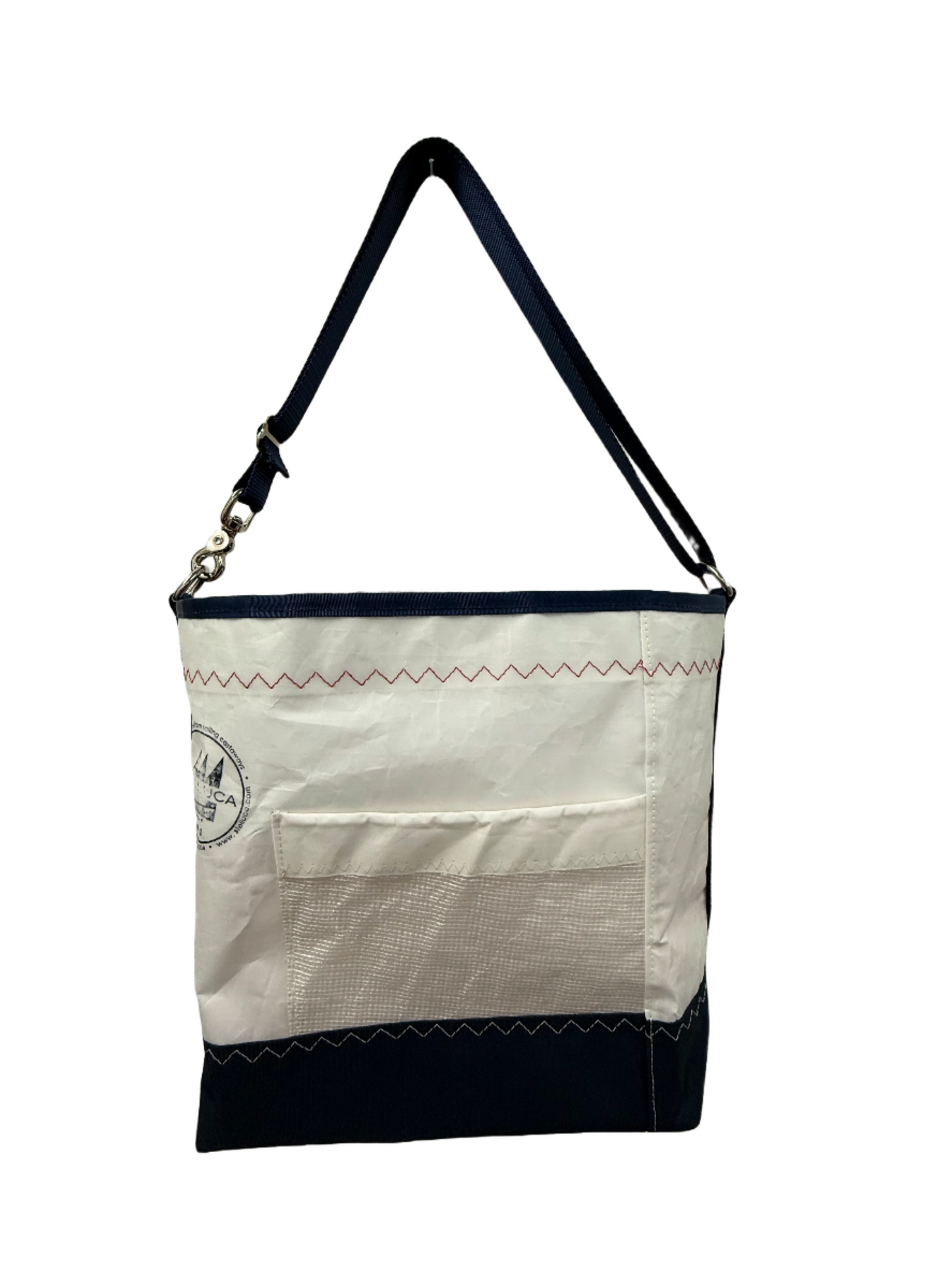 Red & Navy Crossbody Large #8