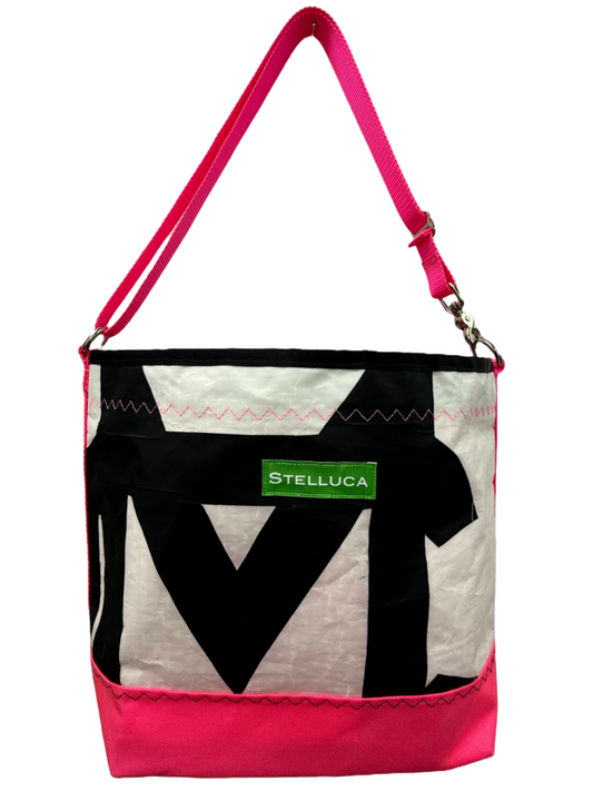 Black & Hot Pink Crossbody Large