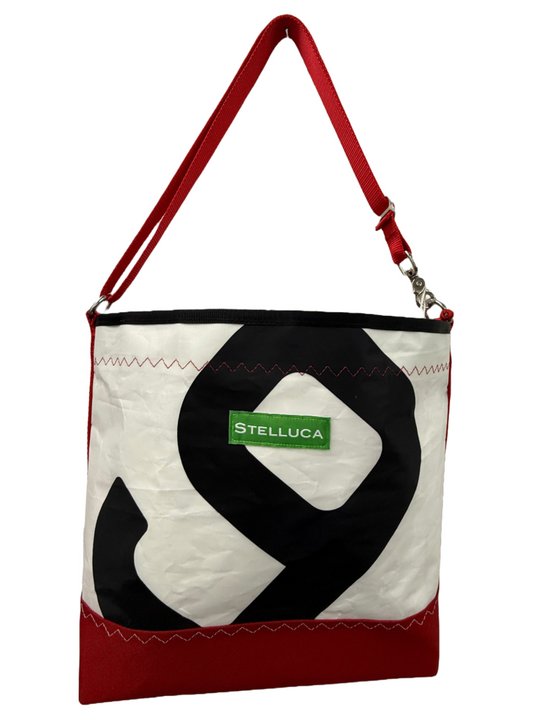 Black & Red Crossbody Large
