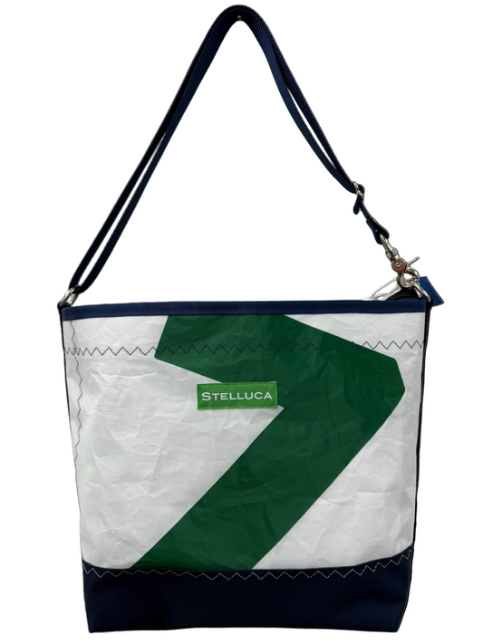 Green & Navy Crossbody Large #7