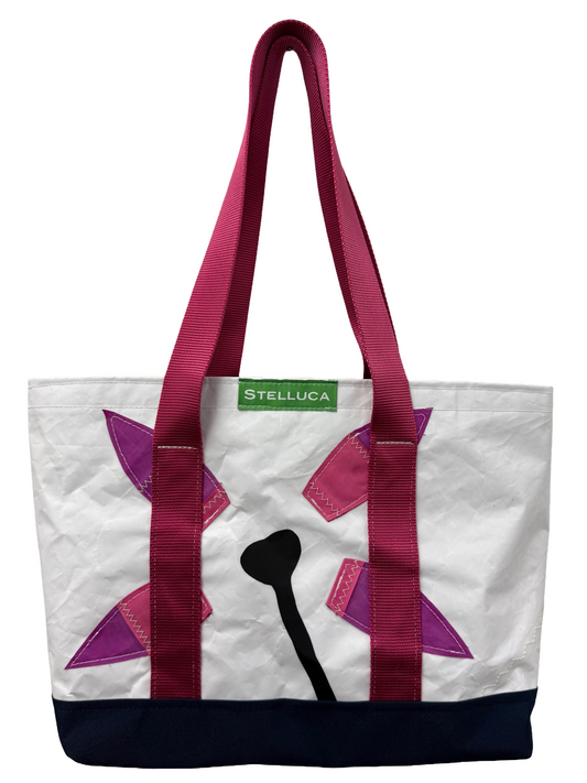 Purple Flower City Tote