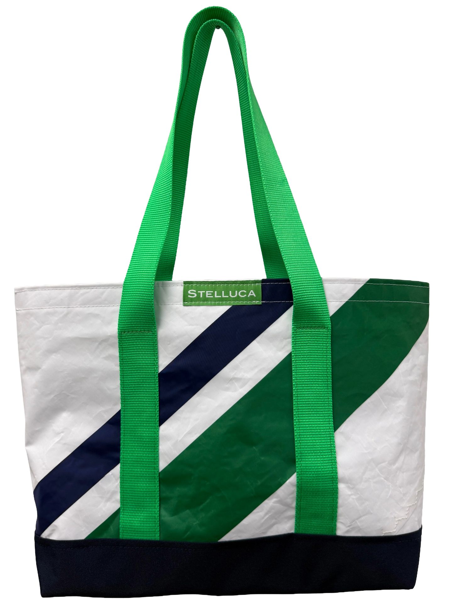 Green & Navy City Tote