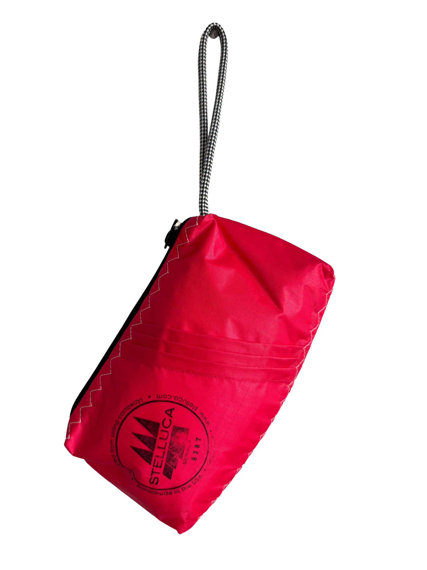 White & Deep Pink Clutch