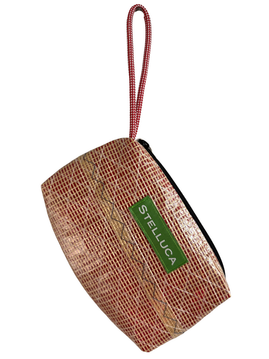Red & Teal Clutch with Red Strap