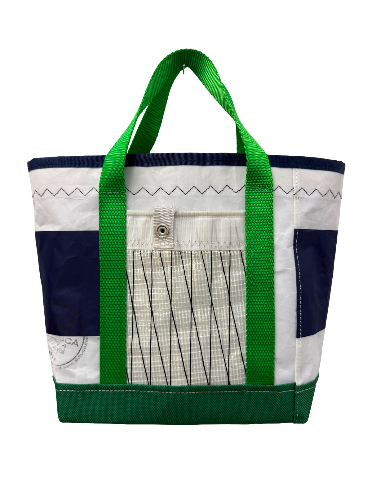 Green & Navy Mini Tote