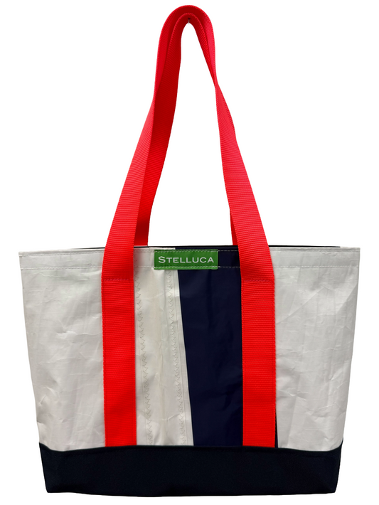 Bright Orange & Navy City Tote