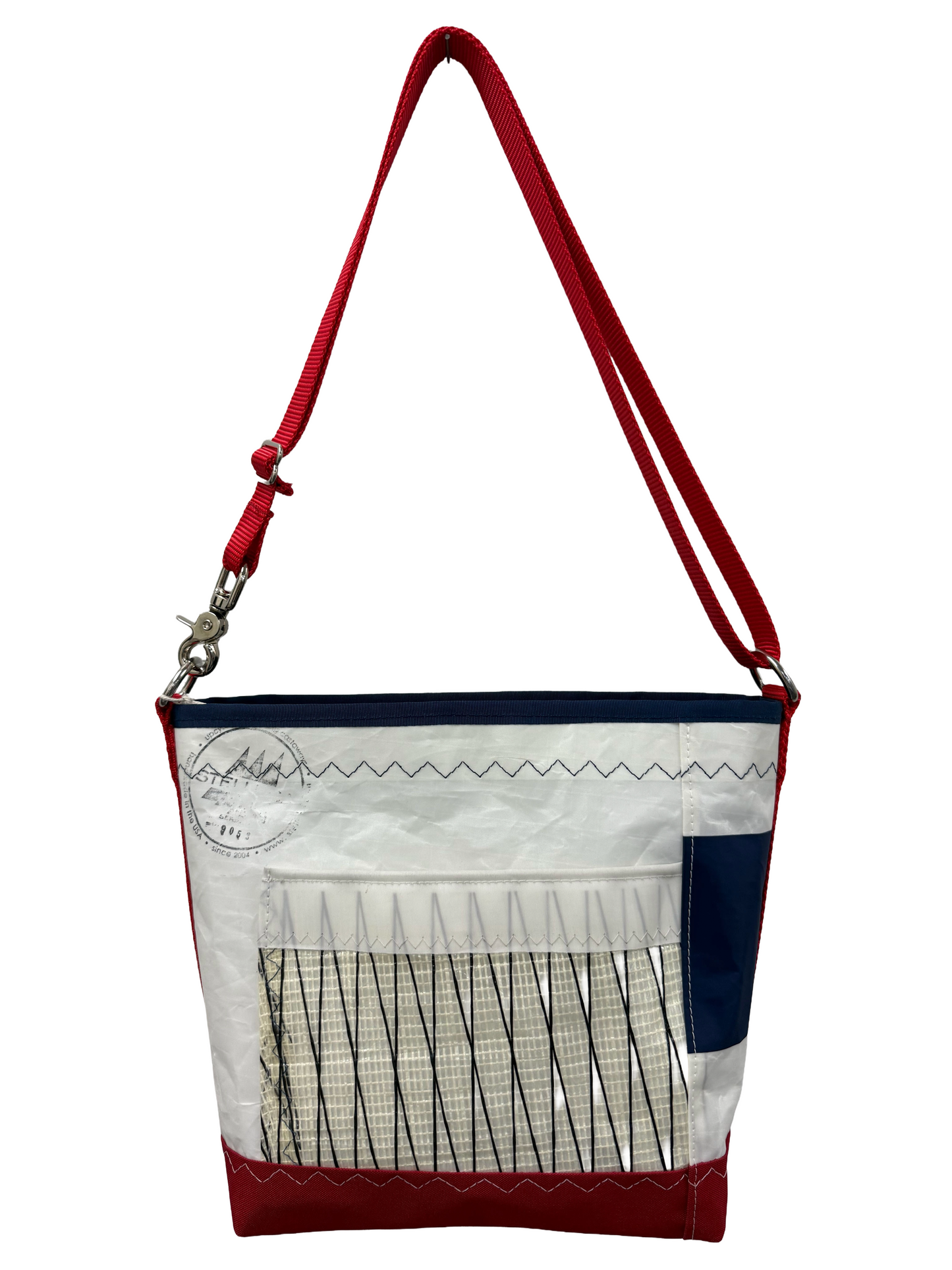 Red & Navy Crossbody Medium