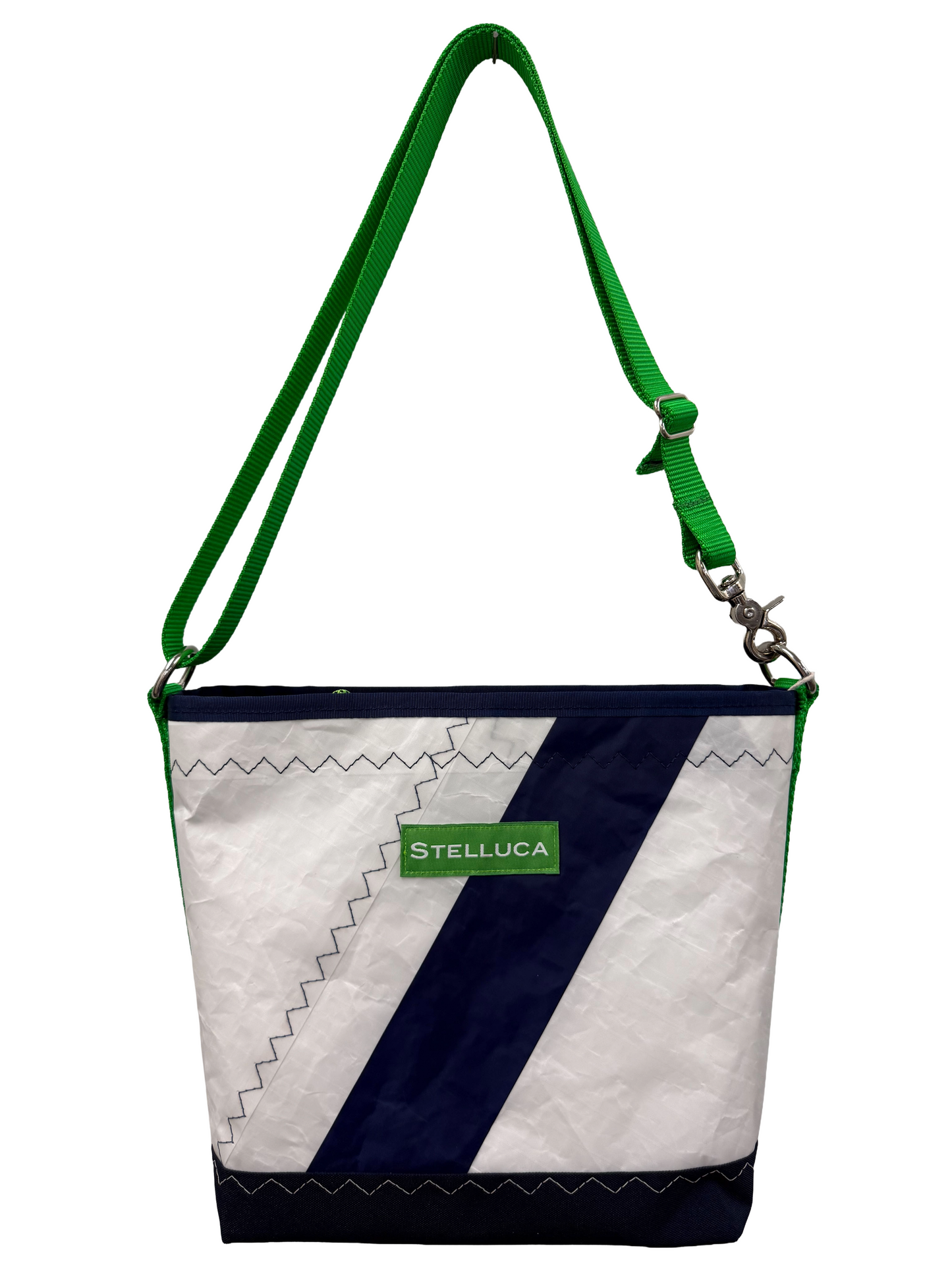 Bright Green & Navy Crossbody Medium