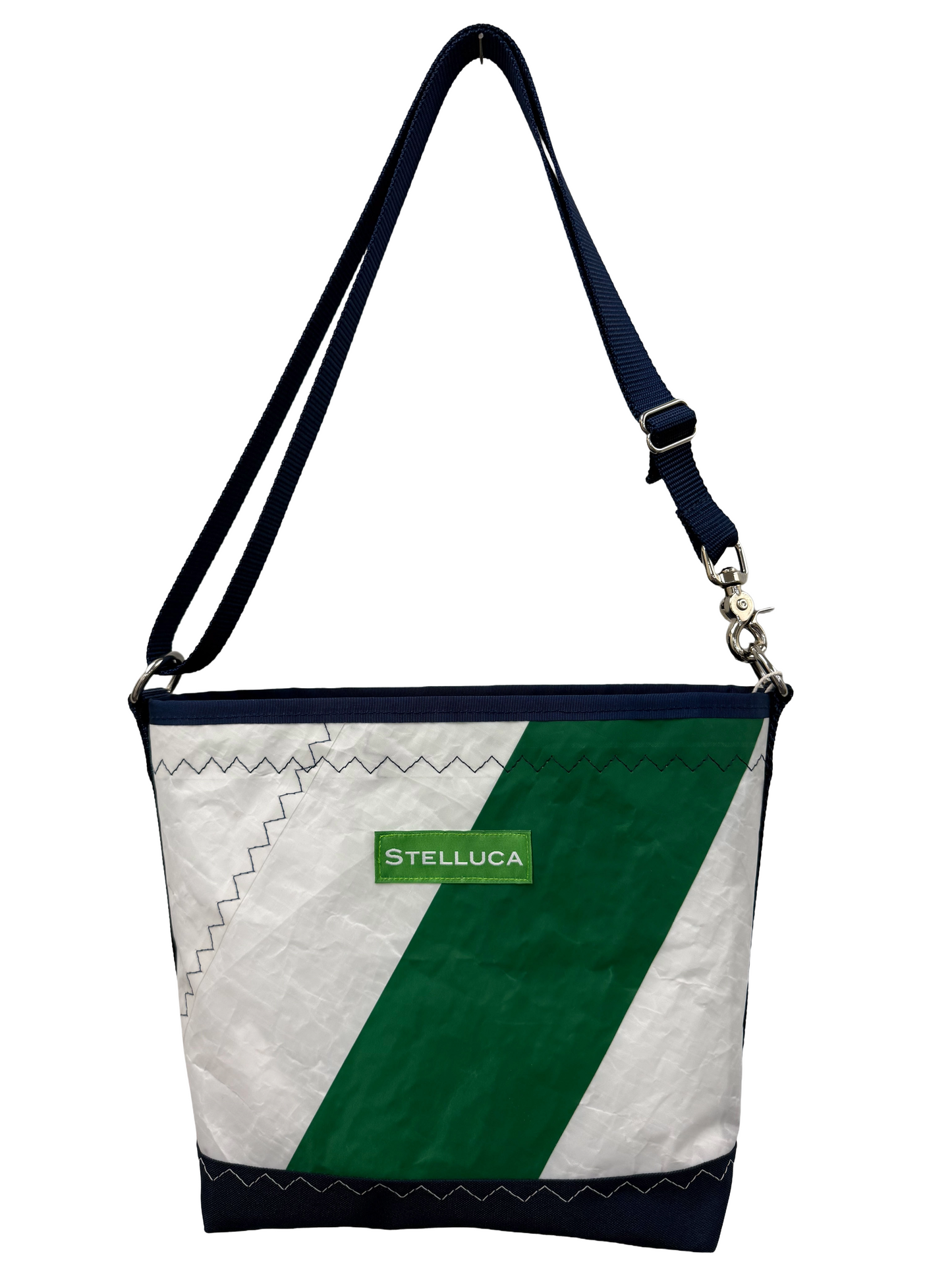 Green & Navy Crossbody Medium