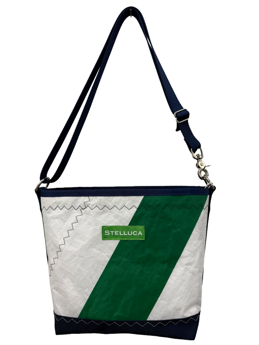 Green & Navy Crossbody Medium