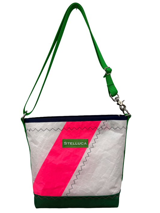 Bright Green & Pink Crossbody Medium