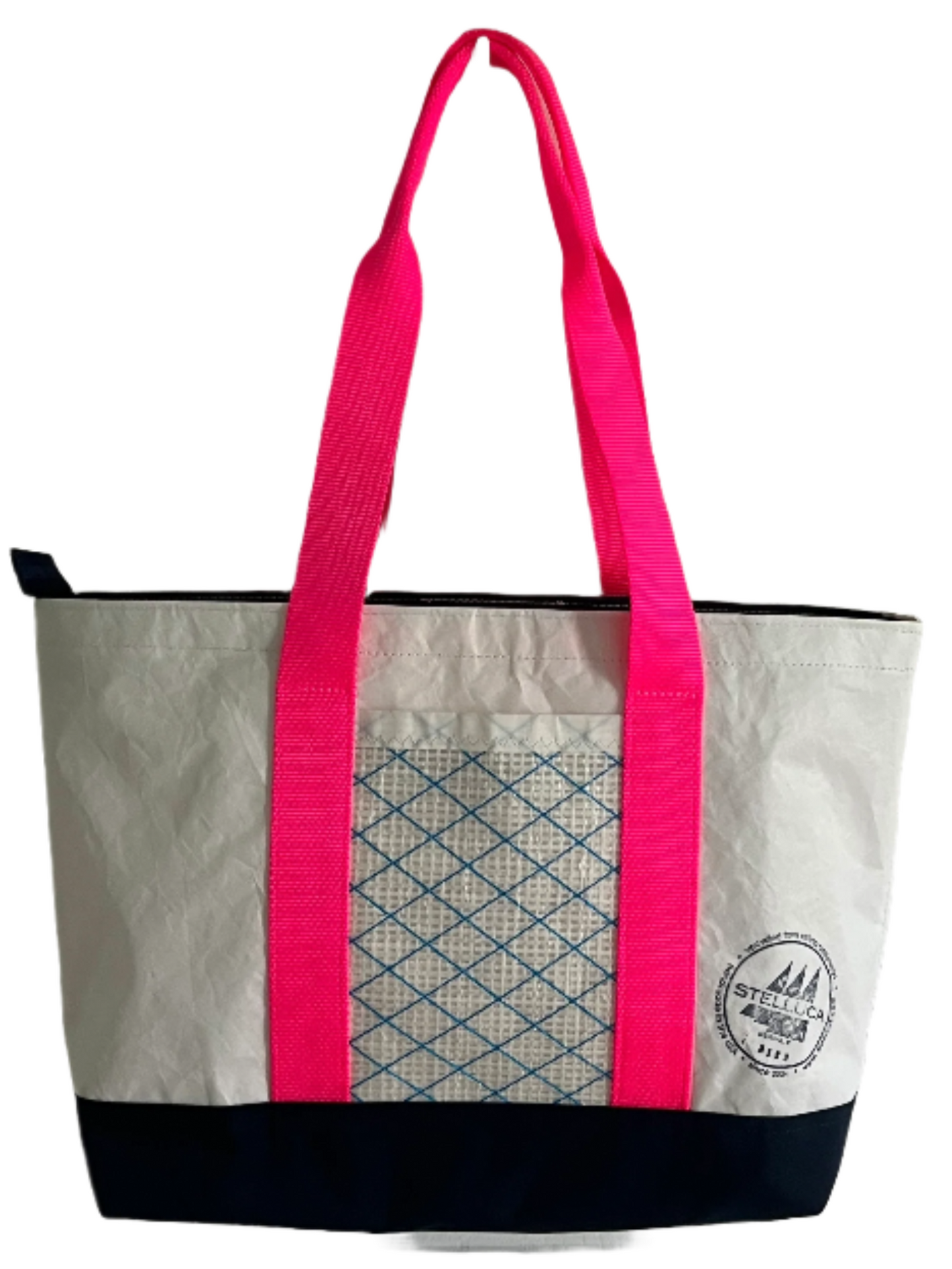Hot Pink and Navy Blue City Tote #7