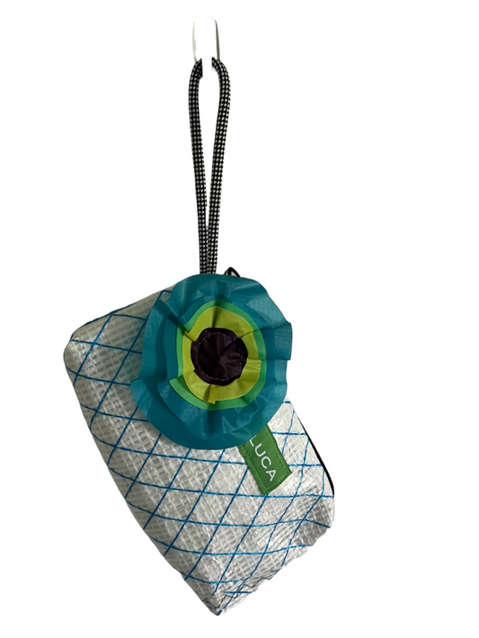 Blue Spinnaker Clutch