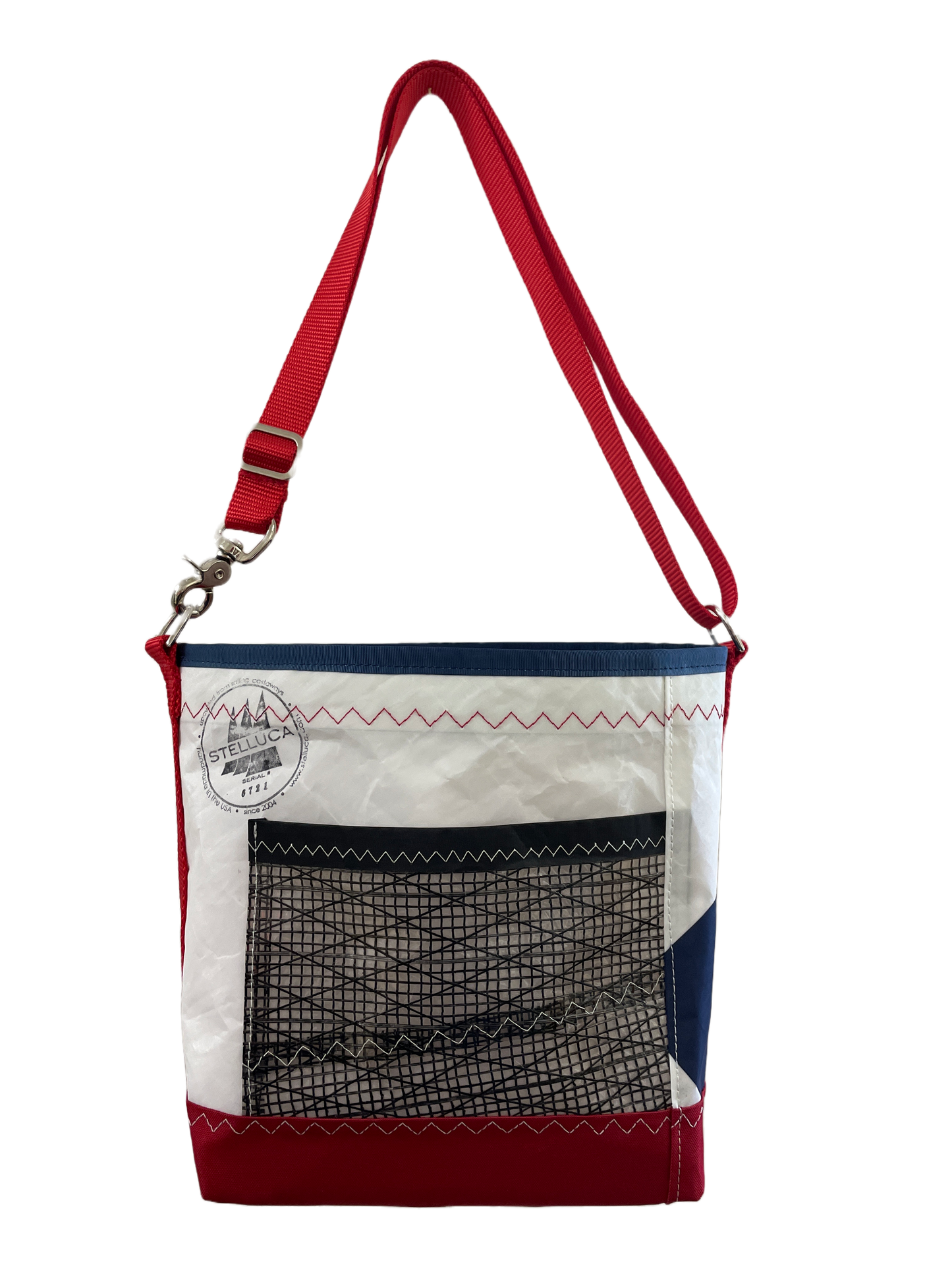 Navy & Red Crossbody Medium