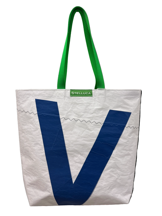 Blue V Grocery Tote
