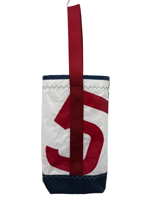 Navy/Red Wine Tote #5