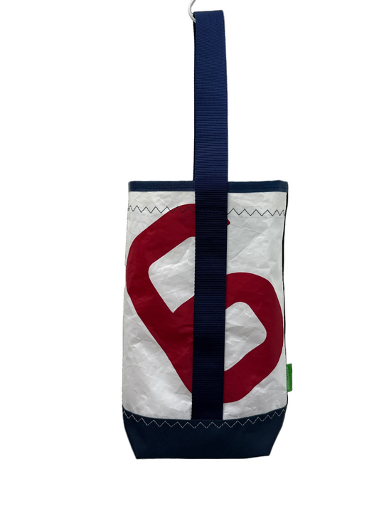 Navy/Red Wine Tote #6