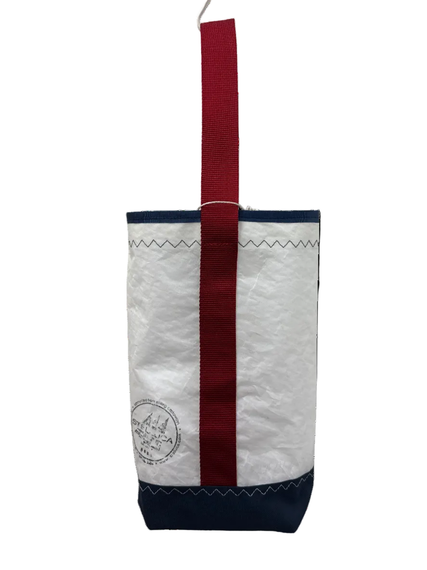 Navy/Red Wine Tote #9