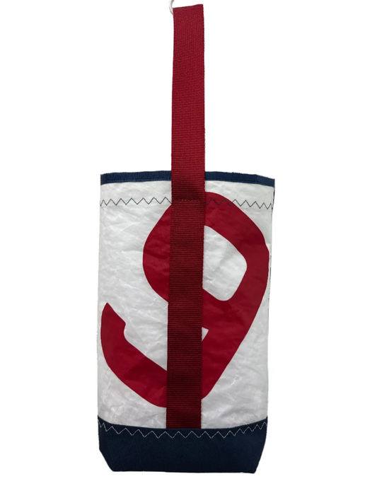 Navy/Red Wine Tote #9