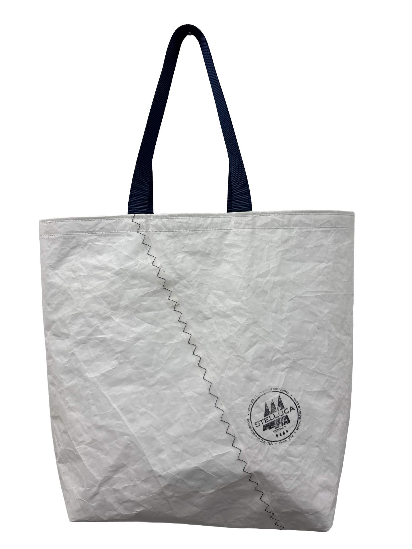 Navy Stripe Grocery Tote