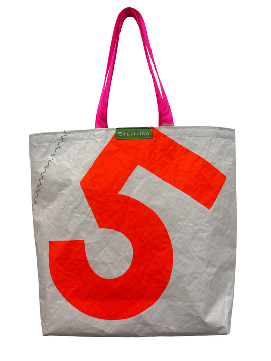 Orange Grocery Tote #5